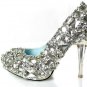 swarovski crystals and rhinestone bridal shoes S034