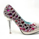 swarovski crystals and rhinestone bridal shoes S037