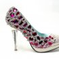 swarovski crystals and rhinestone bridal shoes S037