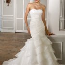 2012 new model one shoulder bridal crystal mermaid wedding dress EC433