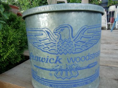 Vintage FENWICK wOODSTREAM  Minnow Floating Bucket