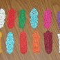Choice of Embroidered Lace Year of Bookmarks