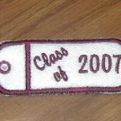 Embroidered CLASS OF Chapstick or Lighter Holder Keychain