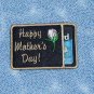 Embroidered Mothers Day Gift or Business Card Holder