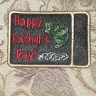 Fathers Day Gift or Business Card Embroidered Holder