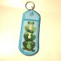 Embroidered Stacked Frog Lip Balm or Lighter Holder Key Chain