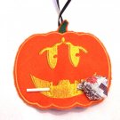 Jack-o-lantern sucker holder