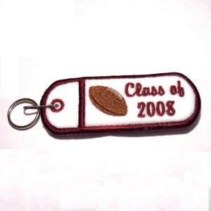 CLASS OF Embroidered lipbalm, usb, lighter Holder Keychain