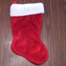 Embroidered Plush Christmas Stocking