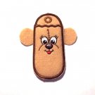Embroidered Bear Lip balm, chapstick, lighter, usb or breath mint holder keychain or zipper pull