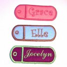 Personalized Key Chain Chapstick or Lighter Holder