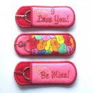 Valentine Lip Balm, USB or Breath Mint Holder Keychain or Backpack Clip