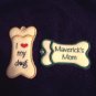 Dog bone lip balm, chapstick or USB holder keychain