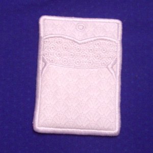 Here comes the bride - Embroidered Gift/Business card holder