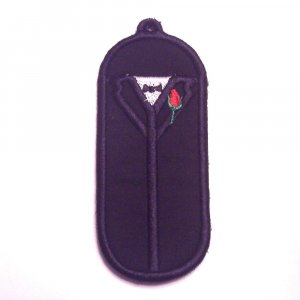 Groom or Tuxedo USB, lip balm, or lighter holder keychain