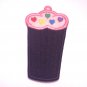 Monogrammed Initial Embroidered Cupcake USB, Lip Balm, Chapstick or lighter holder key chain