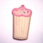 Monogrammed Initial Embroidered Cupcake USB, Lip Balm, Chapstick or lighter holder key chain