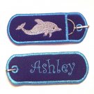 Double sided Embroidered USB, Lip Balm, Chapstick, or Lighter Holder Keychain