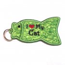 I Heart my Cat USB/Lip Balm/Lighter Holder Keychain