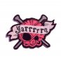 LARGE Yarrrrrn Embroidered Skull and Crossed Needles Iron on Patch