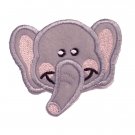 EMBROIDERED BABY ELEPHANT FACE PATCH