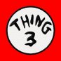 Thing Embroidered Iron on 4" Patches
