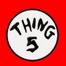 Thing Embroidered Iron on 5.5" Patches