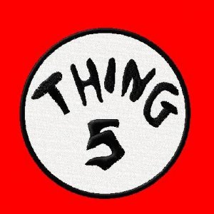 Thing Embroidered Iron on 5.5" Patches