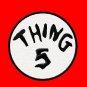 Thing Embroidered Iron on 5.5" Patches