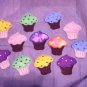 EMBROIDERED CUPCAKE IRON ON PATCH
