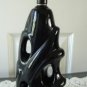 Vintage Wild Black Pottery Table Lamp Eames Mid Century
