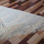 Vintage Long Warm Cream Hand Made Shawl MUST SEE