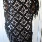 Vintage Black Hand Made Shawl MUST SEE