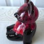 Vintage Red/Brown Pottery Teddy Bear Bank Evangeline?