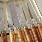 Vintage Bakelite Caramel Swilr 6 Steak Knives Box GH