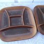 Vintage 3 Fondue/Sushi Plates Beauceware Trudeau 105-34