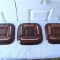 Vintage 3 Fondue/Sushi Plates Beauceware Trudeau 105-34