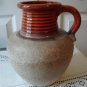 Vintage Orange/Beige Lava Pottery Vase West Germany