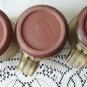 Vintage 3 Studio Pottery Red Clay Coffeee Mugs/Cups M Bouchard