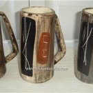 Vintage Laurentian Art Ware Pottery Hand Painted 3 mugs
