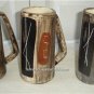 Vintage Laurentian Art Ware Pottery Hand Painted 3 mugs