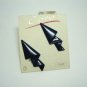Vintage Navy Enamel Metal Clip Earrings Coro NOS