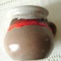 Laurentian Pottery Red/Brown Lava Cup 70s Vintage