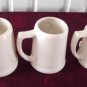 Vintage Beauce Pottery 3 Laurel Trophy Beer Mugs #3414