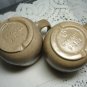 Vintage Beige/Brown Yukon Beauceware 2 Mugs 9-301