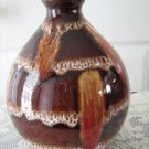 Vintage Brown/Red  Lava Pottery Table Lamp 70's