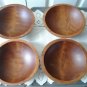 Vintage Wood Salad Serving Bowls Baribocraft  60's