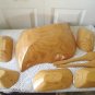 Vintage Huge Wood Salad bowl Set So Retro!