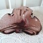 Vintage Amethyste Art Glass Dish/ Ashtray 60s