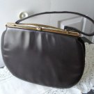 Vintage Dark Brown Leather Purse Handbag Cortini 60's Vintage Dark Brown Leather Purse Handbag Cortini 60's